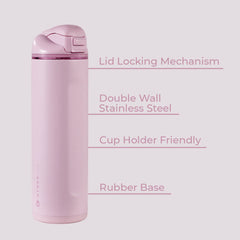 Ease2o 24oz | 2-in-1 Water Bottle with Soft Straw & Chug Spout – Sweet Pea