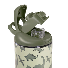 Ease2o 14oz | Leakproof 2-in-1 Kids Water Bottle with Straw & Chug Spout – Dinosaur