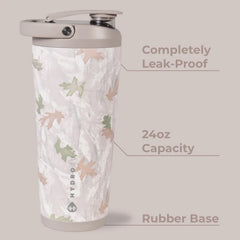 Insulated Shaker 24oz | Stainless Steel Protein Shaker, Silent Grate – Camo