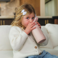 Ease2o 14oz | Leakproof 2-in-1 Kids Water Bottle with Straw & Chug Spout – Dusty Rose