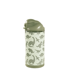 Ease2o 14oz | Leakproof 2-in-1 Kids Water Bottle with Straw & Chug Spout – Dinosaur
