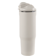 Ease2o 32oz | Compact Water Bottle with Straw & Chug Spout – Linen