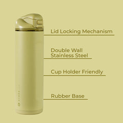Ease2o 24oz | 2-in-1 Water Bottle with Soft Straw & Chug Spout – Olive